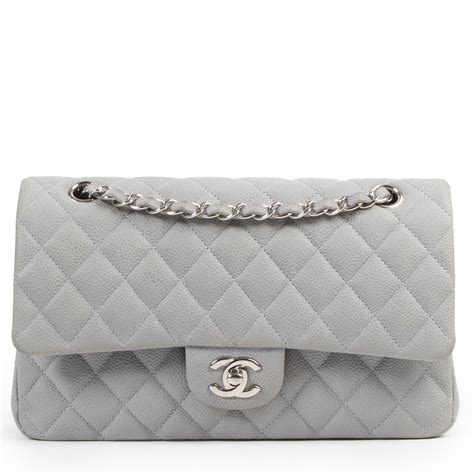 chanel caviar quilted small double flap grey|CHANEL Caviar Quilted Small Double Flap Grey .